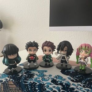 Demon Slayer Mini Figurines Set